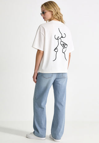 T-shirt Boxy "Kiss"