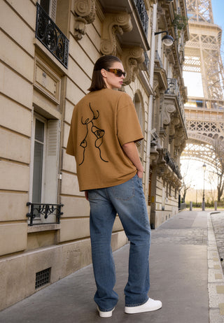 T-shirt Boxy "Kiss"