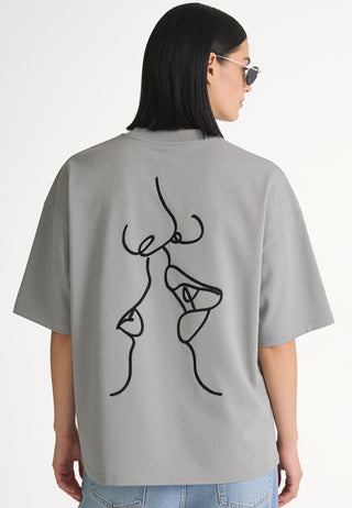 T-shirt Boxy "Kiss"