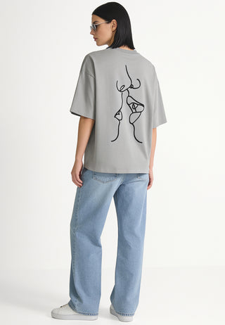 T-shirt Boxy "Kiss"