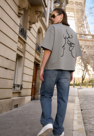 T-shirt Boxy "Kiss"