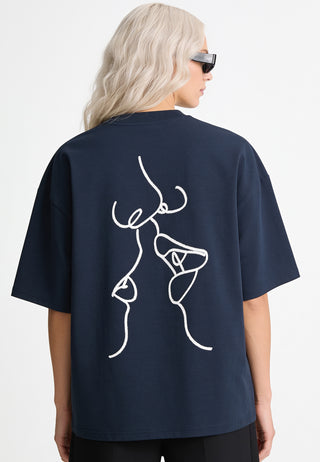 T-shirt Boxy "Kiss"