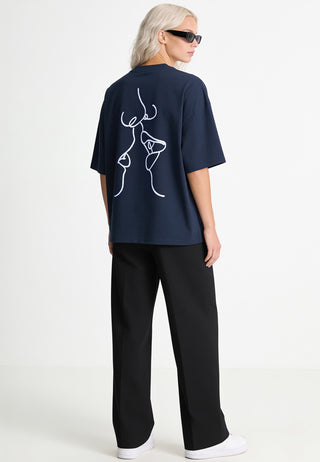 T-shirt Boxy "Kiss"