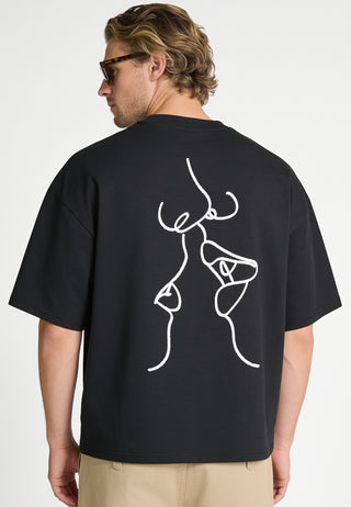 T-shirt Boxy "Kiss"