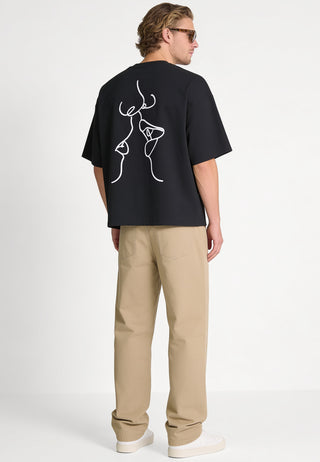 T-shirt Boxy "Kiss"
