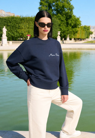 Sweatshirt Boxy "Flowers"