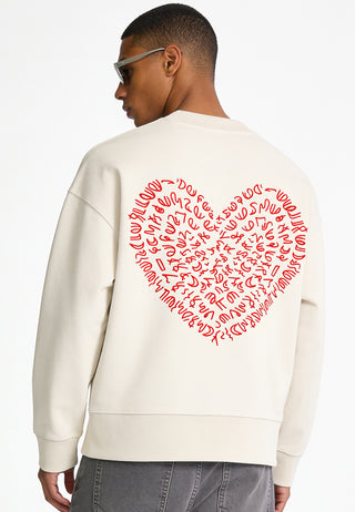 Sweatshirt Boxy Brodé "Corazon"