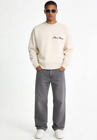 Sweatshirt Boxy Brodé "Corazon"
