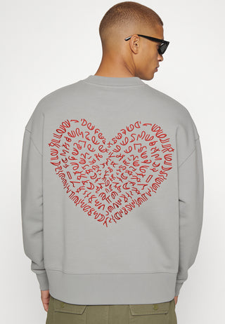 Sweatshirt Boxy Brodé "Corazon"