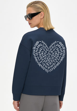 Sweatshirt Boxy Brodé "Corazon"