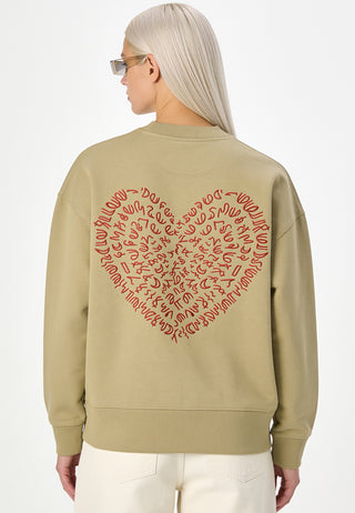 Sweatshirt Boxy Brodé "Corazon"