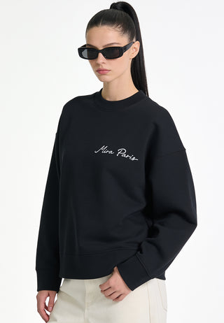 Sweatshirt Boxy Brodé "Corazon"