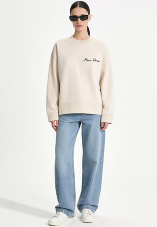 Sweatshirt Boxy "Roses"