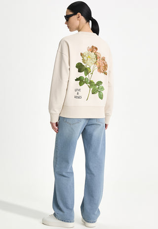 Sweatshirt Boxy "Roses"