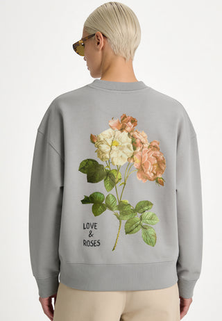 Sweatshirt Boxy "Roses"