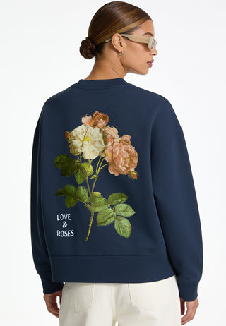 Sweatshirt Boxy "Roses"