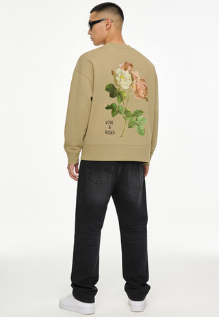 Sweatshirt Boxy "Roses"