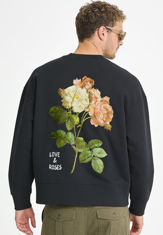 Sweatshirt Boxy "Roses"