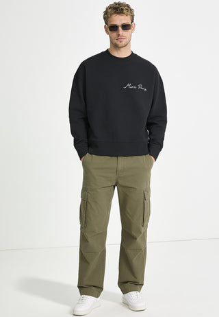 Sweatshirt Boxy "Roses"