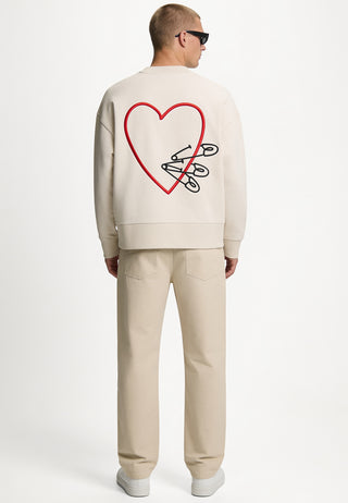 Sweatshirt Boxy Brodé "Pins"
