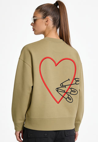 Sweatshirt Boxy Brodé "Pins"