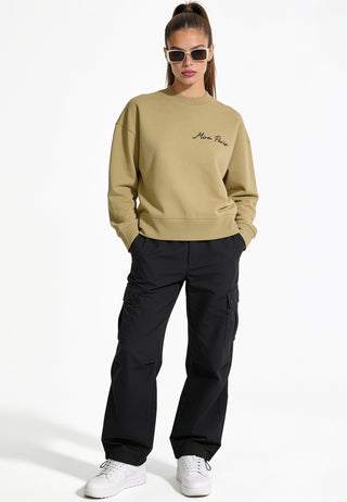 Sweatshirt Boxy Brodé "Pins"