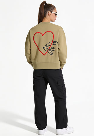 Sweatshirt Boxy Brodé "Pins"