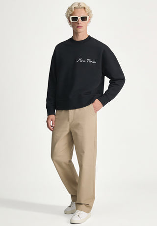 Sweatshirt Boxy Brodé "Pins"