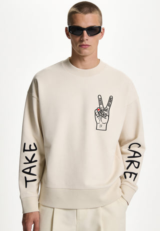 Sweatshirt Boxy "Take Care"