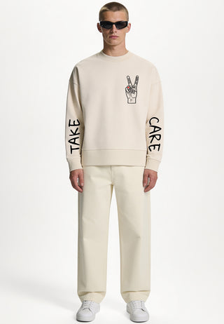 Sweatshirt Boxy "Take Care"