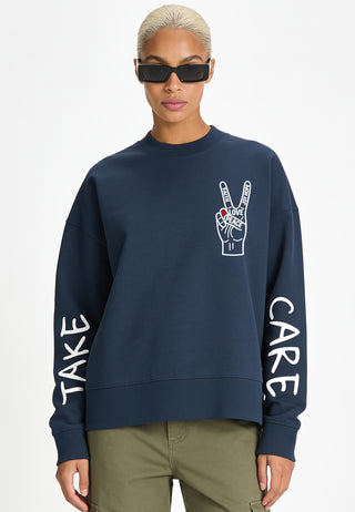 Sweatshirt Boxy "Take Care"