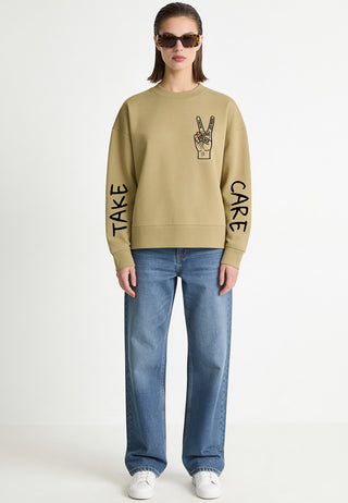 Sweatshirt Boxy "Take Care"