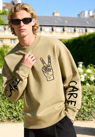 Sweatshirt Boxy "Take Care"