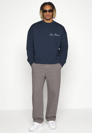 Sweatshirt Boxy Brodé "Amore"