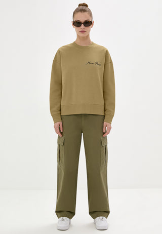 Sweatshirt Boxy Brodé "Amore"