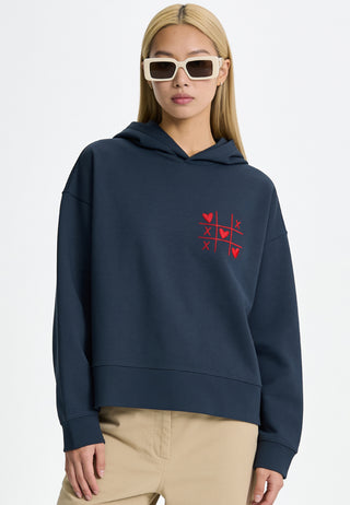 Hoodie Boxy Brodé "Love Wins"
