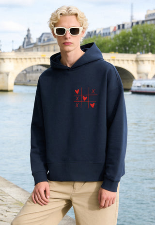 Hoodie Boxy Brodé "Love Wins"