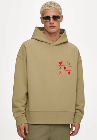 Hoodie Boxy Brodé "Love Wins"