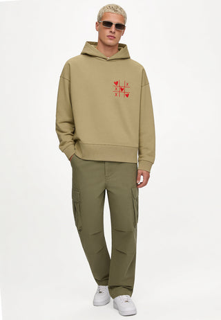 Hoodie Boxy Brodé "Love Wins"