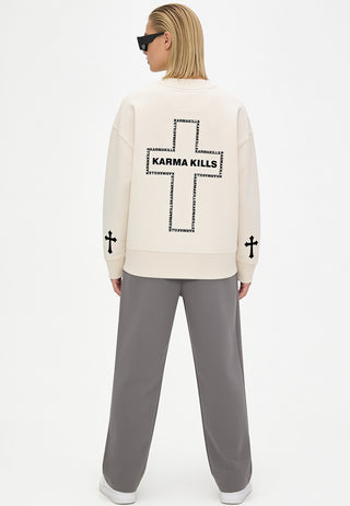 Sweatshirt Boxy "Karma Kills"