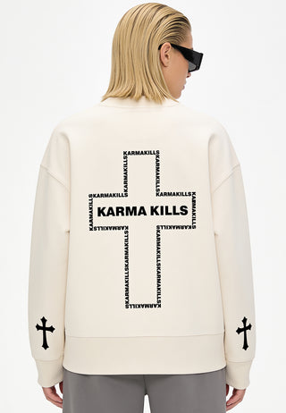 Sweatshirt Boxy "Karma Kills"