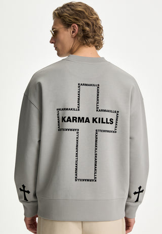 Sweatshirt Boxy "Karma Kills"