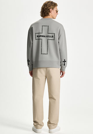Sweatshirt Boxy "Karma Kills"