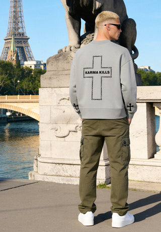 Sweatshirt Boxy "Karma Kills"