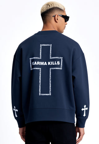 Sweatshirt Boxy "Karma Kills"