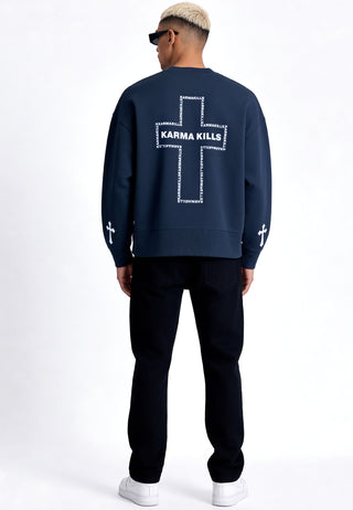 Sweatshirt Boxy "Karma Kills"