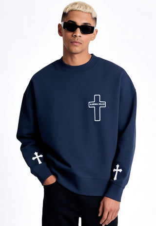 Sweatshirt Boxy "Karma Kills"