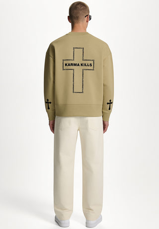 Sweatshirt Boxy "Karma Kills"