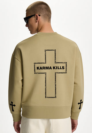 Sweatshirt Boxy "Karma Kills"