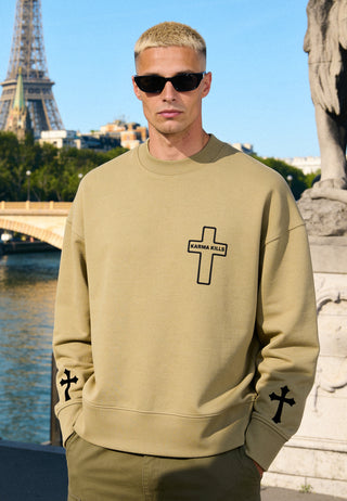 Sweatshirt Boxy "Karma Kills"